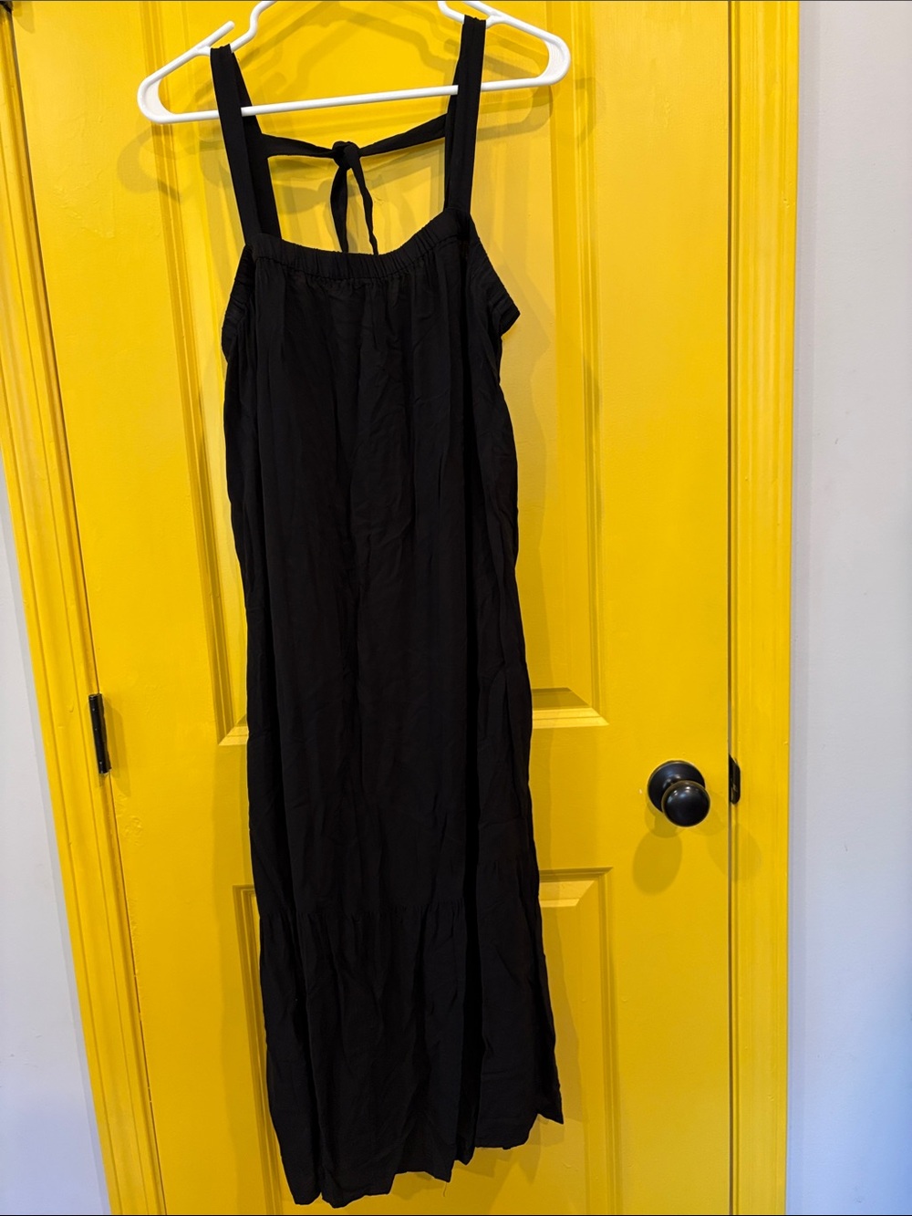 Old Navy XL Petite Black Tie-Back Maxi Dress - Women's Sleeveless Summer Dress
